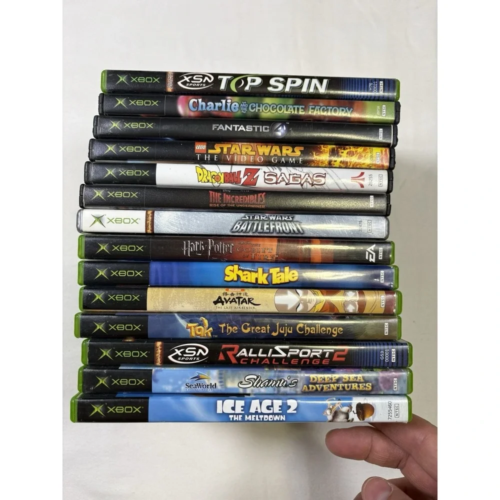 Lot of 14 Original Microsoft‎ Xbox Games Star Wars DBZ Battlefront CIB Tested